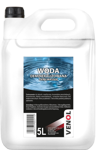 VENOL WODA DEMINERALIZOWANA 5L