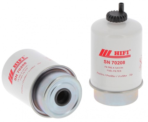 Filtr paliwa SN70208 HIFI FILTER do CASE: MXM 120, MXM 155, MXM 190 JOHN DEERE: 6220, 6320, 6420 NEW HOLLAND: TM 120, TM 140, TM 175