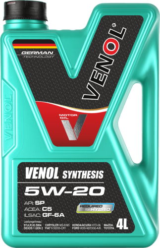 VENOL SYNTHESIS 5W20 SP C5 GF-6A 4L