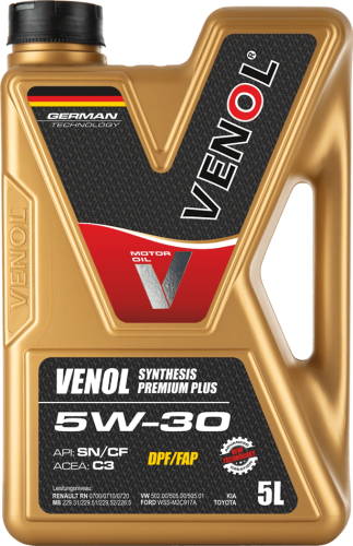 VENOL SYNTHESIS PREMIUM PLUS SN CF 5W30 C3 5L