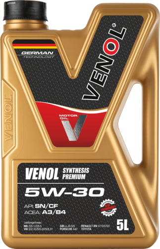 VENOL SYNTHESIS PREMIUM SN CF 5W30 5L 