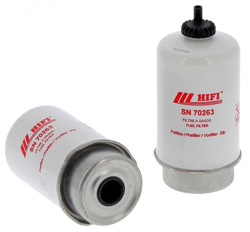 Filtr paliwa SN70263 HIFI FILTER do VALTRA: T 161, T 171, T 191, N 121 FENDT: 209 VARIO, 211 VARIO MASSEY FERGUSON: 6480, 6495, 7495 NEW HOLLAND: T 7510, T 7540