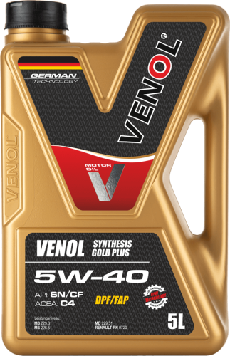 VENOL SYNTHESIS GOLD PLUS SN CF 5W40 C4 5L