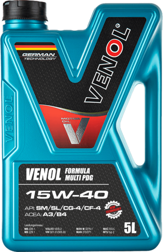 VENOL FORMULA MULTI PDG SM SL CG 4 CF 4 15W40 5L