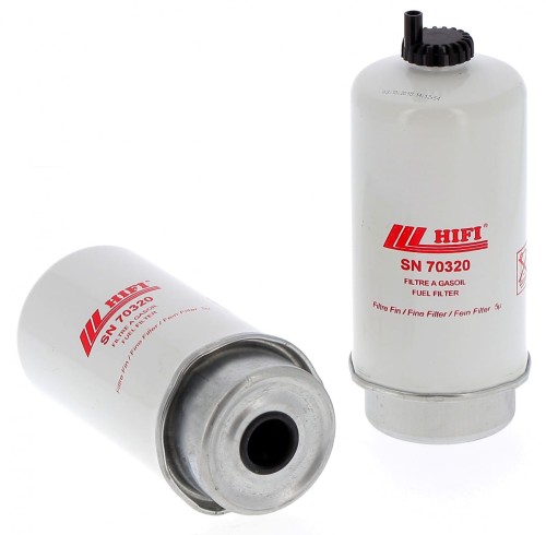 Filtr paliwa SN70320 HIFI FILTER do JCB: 3CX, 4CX, 531-70, 541-70 CATERPILLAR: 428 F, 432 F VOLVO: MC 110 C