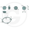 Lampa przednia LED Deutz-Fahr 04335601