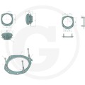 Lampa przednia LED 21W Fendt