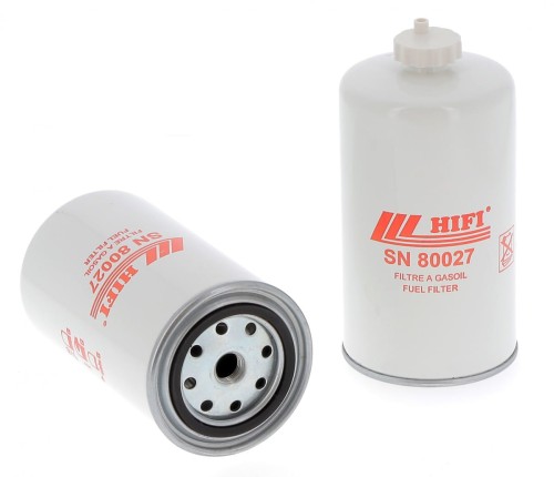 Filtr paliwa SN80027 HIFI FILTER do CASE: FARMALL 105 C, FARMALL 95 C, 721 F XT, 9230 NEW HOLLAND: CR 8.90, T5.120, CX 8.70, W 300 C IVECO: EUROCARGO II 75E16