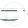 Reflektor roboczy  listwa świetlna LED 46.4W