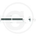 Reflektor roboczy listwa świetlna LED 46.4W
