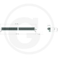 Reflektor roboczy  listwa świetlna LED 73.6W