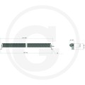 Reflektor roboczy  listwa świetlna LED 93W