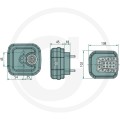 Lampa tylna LED kwadratowa